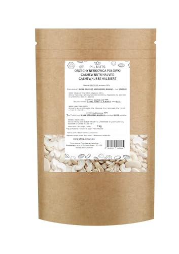 Pi-nuts, Cashewnuss halbiert 1 kg, ungesalzen. 100% natürlich, ohne Zusatz und Konservierungsstoffe. Pi-nuts, Cashewnuss halbiert 1 kg, ungesalzen. 100% natürlich, ohne Zusatz und Konservierungsstoffe. von Pi-NUTS