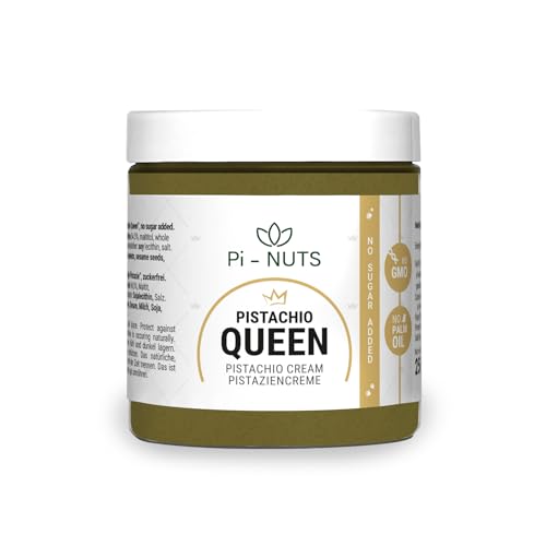 Pi-nuts Pistaziencreme ohne Zucker bis zu 54,5% Pistazien - Brotaufstrich Süß - Pistazienmus - Pistazienpaste für Eis, zum Backen, als Aufstrich - Crema di Pistacchio ohne Palmöl - 250g Pi-nuts Pistaziencreme ohne Zucker bis zu 54,5% Pistazien - Brotaufstrich Süß - Pistazienmus - Pistazienpaste für Eis, zum Backen, als Aufstrich - Crema di Pistacchio ohne Palmöl - 250g von Pi-NUTS