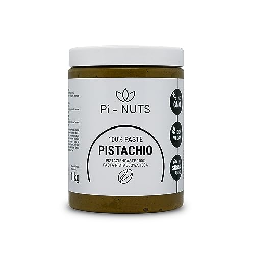 Pi-nuts Pistazienpaste 100% - ohne Zusatzstoffe, Konservierungsmittel - Pistazienmus aus geschälten Pistazienkernen - Zum Backen und Desserts - 1 kg Pi-nuts Pistazienpaste 100% - ohne Zusatzstoffe, Konservierungsmittel - Pistazienmus aus geschälten Pistazienkernen - Zum Backen und Desserts - 1 kg von Pi-NUTS