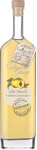 Alpenschnaps | Fasslagerung | 1 x 500 ml | Marille | pures Alpenglück im Glas | 41,8 % vol. von Alpenschnaps