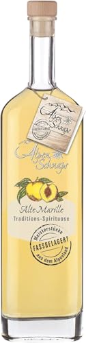 Alpenschnaps |Fasslagerung | 1 x 500ml | Marille | pures Alpenglück im Glas von Alpenschnaps