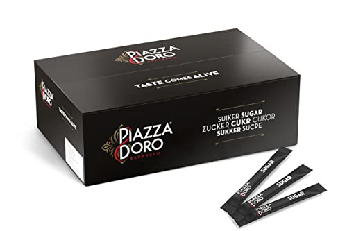 Piazza D'Oro Zuckersticks, Hygienisch einzeln verpackter Portionszucker (900 Stück à 4g) von Piazza D'Oro
