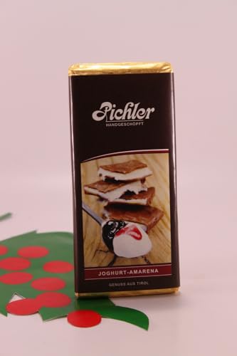 Milchschokolade mit Joghurt-Amarena 35% Kakao 100 gr. - Pichler Schokoladen handgeschöpft Osttirol von Pichler Konditorei