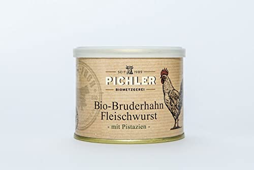 Pichler Bio-Bruderhahn Fleischwurst Pistazie (6 x 200 gr) von Pichler