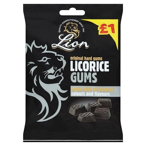Lion Lakritzgummi, 150 g, 6 Stück von Pick N Mixers