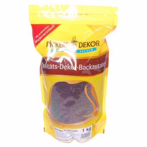 Pickerd Dekor Qualitäts-Dekor-Backzutaten Schoko-Blättchen 1 Kg. von Pickerd Dekor