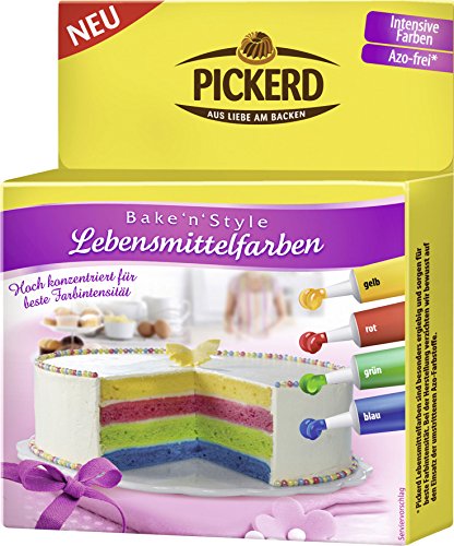 Pickerd - Bake'n'Style Lebensmittelfarben - 4St/32g Pickerd - Bake'n'Style Lebensmittelfarben - 4St/32g von Pickerd