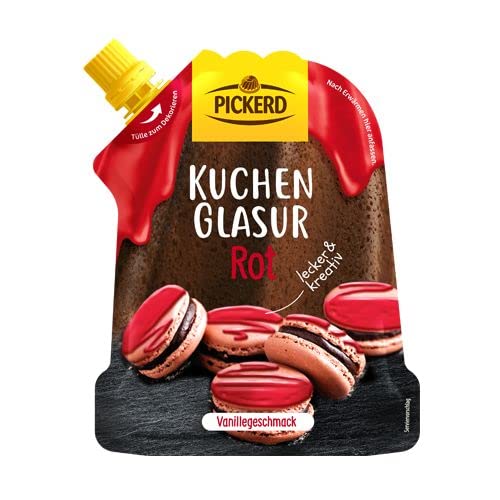 Pickerd Kuchenglasur Rot Vanillegeschmack 125g von Pickerd