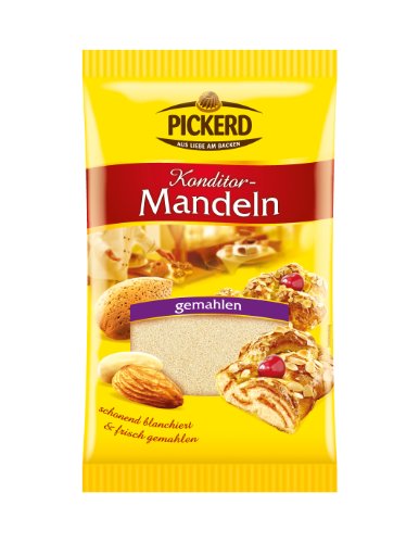 Pickerd Mandeln gemahlen, 4er Pack (4 x 100 g) von Pickerd