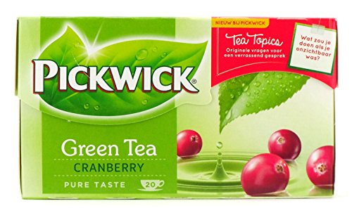 Pickwick Green Tea Cranberry - Grüner Tee mit Preiselbeere - 20 Stk.x 1,5g von Pickwick