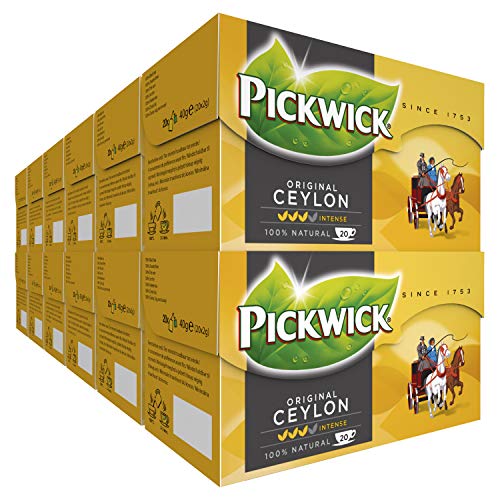 Pickwick Original Ceylon Zwarte Thee (240 Theezakjes, 100% Natuurlijk, UTZ Gecertificeerd), 12 x 20 Zakjes von Pickwick