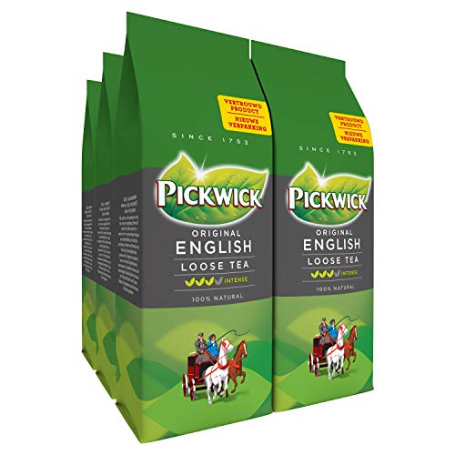 Pickwick Original English Tea Losse Zwarte Engelse Thee (600 Gram Thee, 100% Natuurlijk, UTZ Gecertificeerd), 6 x 100 Gram von Pickwick