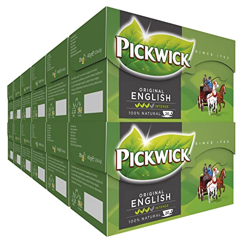 Pickwick Original English Tea Zwarte Engelse Thee (240 Theezakjes, 100% Natuurlijk, UTZ Gecertificeerd), 12 x 20 Zakjes von Pickwick