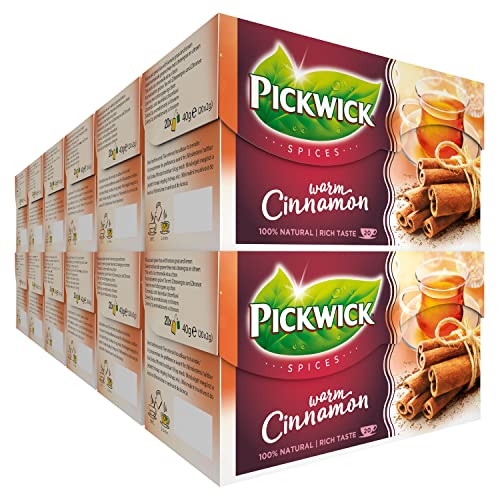 Pickwick Spices Kaneel, Zwarte Thee met Kaneel (240 Theezakjes, Rainforest Alliance Gecertificeerd), 12 x 20 Zakjes von Pickwick