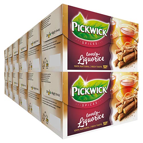 Pickwick Spices Zoethout Blend van Zwarte Thee en Oolong Thee (240 Theezakjes, 100% Natuurlijk), 12 x 20 Zakjes von Pickwick