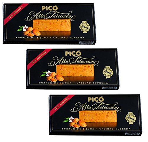 Picó - Das paket enthält 3 Turron de Jijona - Nougat soft black box - Top Qualität 200gr von Picó