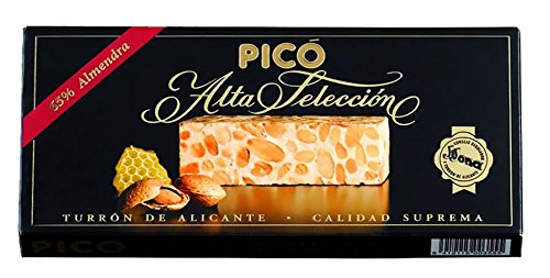 Picó - Turron de Alicante - Hart Nougat Black Box - Top Qualität 200gr von Picó
