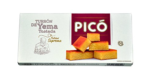 Picó - Turron de Yema Tostada - Mandelnougat mit Eigelb - Höchste Qualität - 300gr (Kein Gluten) - Spanisch nougat / Spanisch turron von Picó