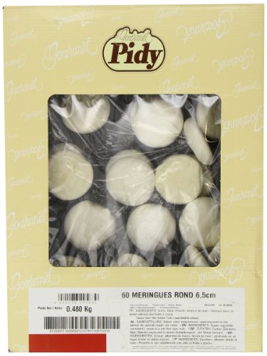 Pidy Round Meringues 6.5cm - Pack Size = 1x60 von Pidy