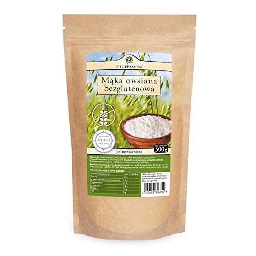 Pięć Przemian Vollkornglutenfreies Haferflockenmehl 1er pack x 500 g - Gesundes Mehl Pięć Przemian Vollkornglutenfreies Haferflockenmehl 1er pack x 500 g - Gesundes Mehl von Pięć Przemian