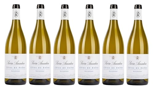 6x 0,75l - Pierre Amadieu - Roulepierre - Blanc - Côtes-du-Rhône A.O.P. - Frankreich - Weißwein trocken von Pierre Amadieu