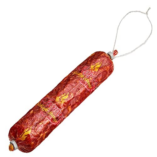 WURSTBARON Chorizo Salami extra scharf gewürzt mit 3 Mio Scoville - ganze Wurst-Stange - Geschenk-Idee für Schärfe-Fans - Made in Germany - ca. 190g von Pikanten