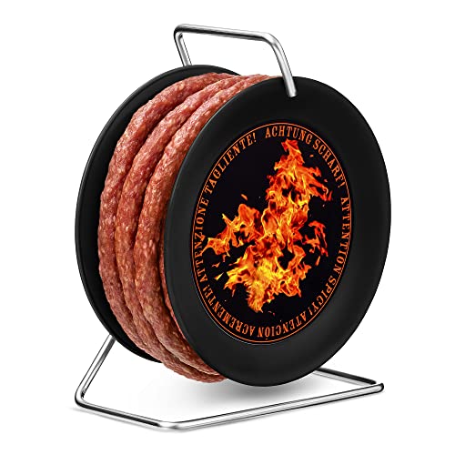 WURSTBARON® - Scharfe Wurst-Kabeltrommel - SCHARFE Snack-Salami / Chorizo auf Mini-Kabeltrommel - 3,5 Meter 240 g von Pikanten