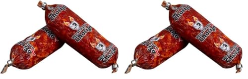 WURSTBARON® Chorizo Salami, extra scharfer Snack gewürzt mit 3 Mio. Scoville, pikante Chilli Würzung und leicht rauchiges Aroma, Made in Germany, 200g (Packung mit 2) von Pikanten