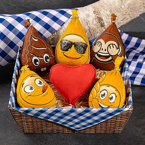 WURSTBARON® Geschenkkiste Emoji-Set, Wurstgeschenk mit Salami von Pikanten