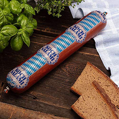 WURSTBARON® Kochsalami ganze Stange 1kg - schmackhafte Salami aus Bayern von Pikanten