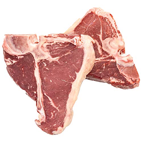 WURSTBARON® T-Bone Steak 2er Set, frische Steaks vom Jungbullen aus deutscher Herkunft, aromatisches und saftiges Grillfleisch, Premium-Qualität aus Bayern von Pikanten