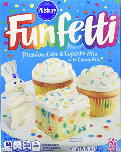 Pillsbury Funfetti Cake Mix With Candy Bits 432g (Pillsbury Funfetti-Kuchen-Mischung Mit Süßigkeit-Stückchen) von Pillsbury