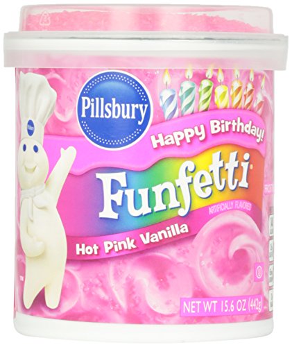 Pillsbury Funfetti Hot Pink Vanilla Frosting 442g (Pillsbury Funfetti-Pink-Vanille-Bereifen) von Pillsbury