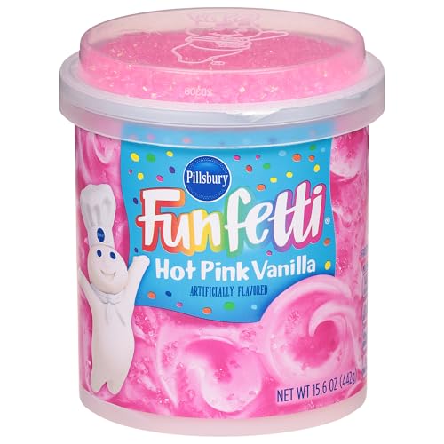 Pillsbury Funfetti Hot Pink Vanilla Frosting - 442g von Pillsbury