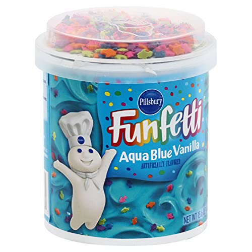 Pillsbury Happy Birthday Funfetti Aqua Blue Vanilla Frosting 442g von Pillsbury