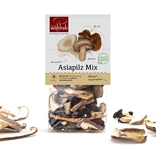 Asiapilz Mix - getrocknete Asia Pilze Bio 30 g von Pilze Wohlrab