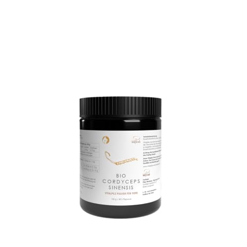 Pilze Wohlrab | Bio Cordyceps Pulver für Tiere | 1 Dose à 100 g | Cordyceps sinensis Pulver mikrofein vermahlen | Nahrungsergänzungsmittel Pilze Wohlrab | Bio Cordyceps Pulver für Tiere | 1 Dose à 100 g | Cordyceps sinensis Pulver mikrofein vermahlen | Nahrungsergänzungsmittel von Pilze Wohlrab