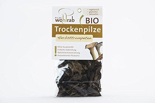 Pilze Wohlrab - Herbsttrompeten BIO getrocknet - 20 g - 6er Pack von Pilze Wohlrab