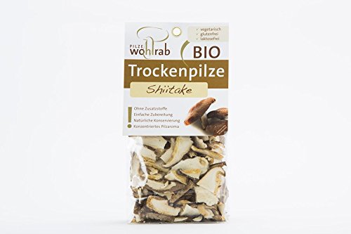Pilze Wohlrab - Shiitake Scheiben BIO getrocknet - 20 g - 6er Pack von Pilze Wohlrab