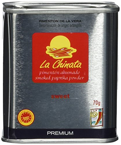 La Chinata Premium Pimentón de la Vera dulce - edelsüßes, geräuchertes Paprikapulver, 1er Pack (1 x 70 g) von La Chinata