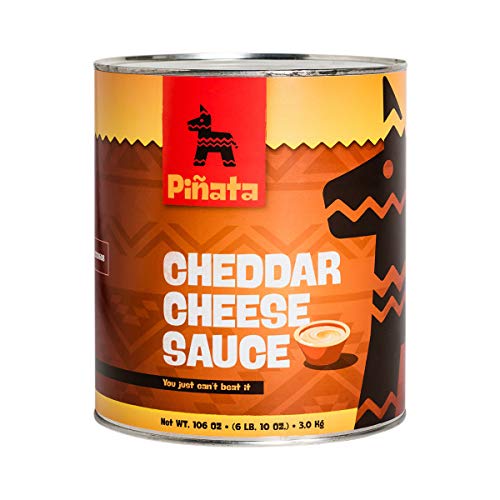 Pinata Cheddar Cheese Sauce | 3000gr | Tex-Mex-Küche | mild | aus Cheddar-Käse | Sauce nach Amerikanischer Art | für warme und kalte Getränke geeignet | Hervorragender Geschmack von Pinata