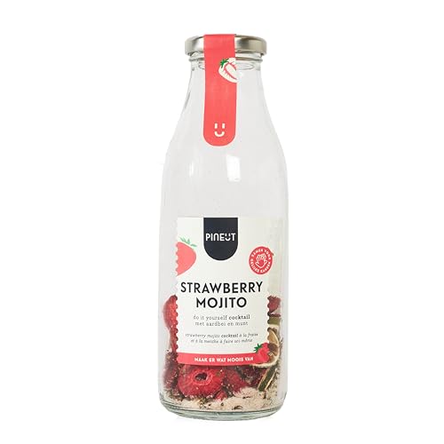 Pineut - Cocktail Strawberry Mojito - zum Sebstmischen I Cocktail Mischung I DIY Set I Geschenkidee zu Weihnachten, Geburtstag von Pineut