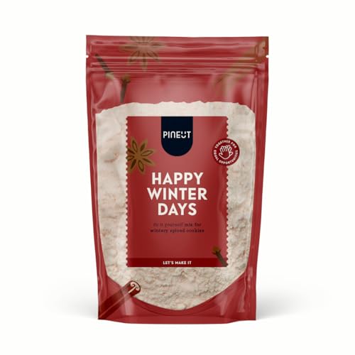 Pineut - Plätzchen Backmischung Happy winterdays I Backmischung Weihnachten I Perfektes Geschenk zu Weihnachten, Geburtstag von Pineut