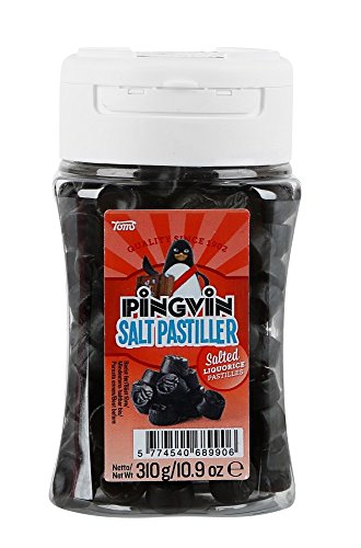Pingvin Salt Liquorice Pastiles, 4er Pack (4 x 310 g) von Pingvin