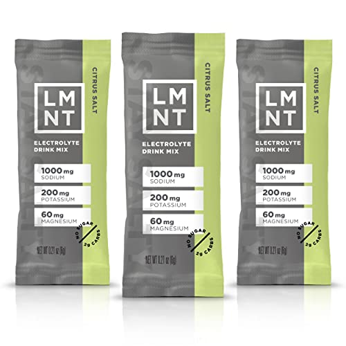 LMNT Keto Electrolyte Powder Packets | Paleo Hydration Powder | No Sugar, No Artificial Ingredients | Citrus Salt | 30 Stick Packs von Pink Rhyme