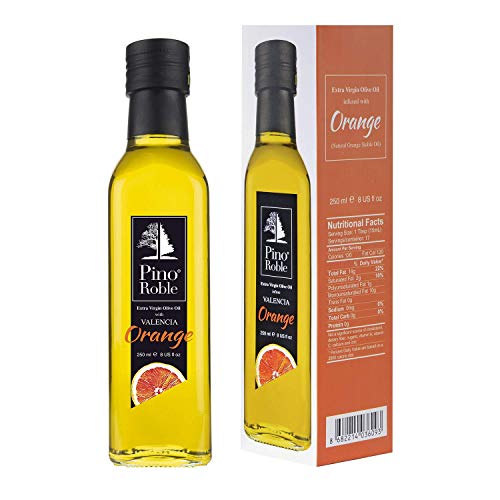 PinoRoble Orange Infundiertes kaltgepresstes Olivenöl Extra Vergine Evoo Aromatisierte Öle mit hohem Polyphenolgehalt Salatdressing Topper Gourmet Geschenkset Vegan glutenfrei 8,5 oz 250ml PinoRoble Orange Infundiertes kaltgepresstes Olivenöl Extra Vergine Evoo Aromatisierte Öle mit hohem Polyphenolgehalt Salatdressing Topper Gourmet Geschenkset Vegan glutenfrei 8,5 oz 250ml von Pino Roble