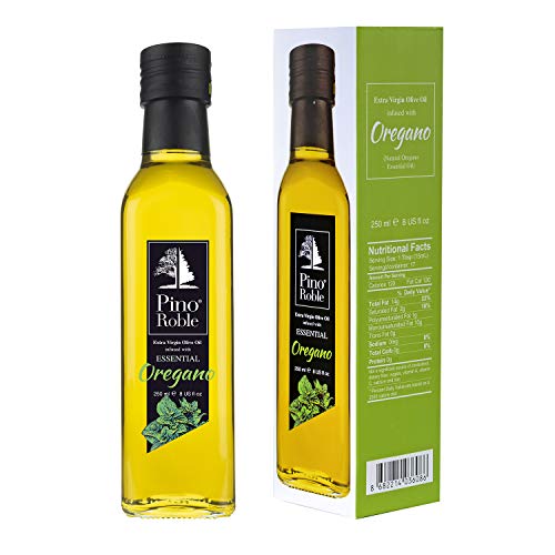 PinoRoble Oregano Infundiertes kaltgepresstes Olivenöl Extra Vergine Carvacrol-reiches Evoo Antivirale ätherische Öle mit hohem Polyphenolgehalt Salatdressing Gourmet-Geschenkset 8,5 oz 250ml PinoRoble Oregano Infundiertes kaltgepresstes Olivenöl Extra Vergine Carvacrol-reiches Evoo Antivirale ätherische Öle mit hohem Polyphenolgehalt Salatdressing Gourmet-Geschenkset 8,5 oz 250ml von Pino Roble