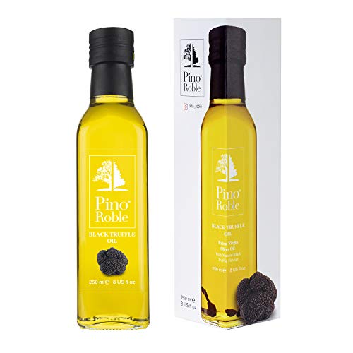 PinoRoble Schwarzer Trüffel Aromatisiertes Extra Natives Olivenöl mit getrockneten schwarzen Trüffelstücken Vegan glutenfrei 8.5oz 250ml PinoRoble Schwarzer Trüffel Aromatisiertes Extra Natives Olivenöl mit getrockneten schwarzen Trüffelstücken Vegan glutenfrei 8.5oz 250ml von Pino Roble