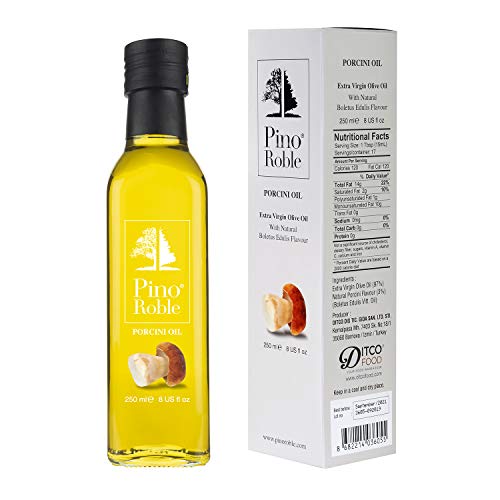 PinoRoble Steinpilze Boletus edulis infundiertes extra vergine kaltgepresstes Olivenöl aromatisierte Öle mit hohem Polyphenolgehalt glutenfrei 8,5 oz 250ml PinoRoble Steinpilze Boletus edulis infundiertes extra vergine kaltgepresstes Olivenöl aromatisierte Öle mit hohem Polyphenolgehalt glutenfrei 8,5 oz 250ml von Pino Roble