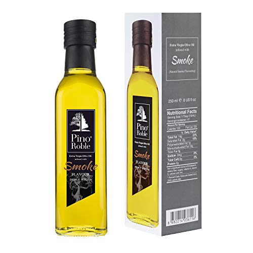 PinoRoble geräucherter Geschmack infundiert Extra Natives kaltgepresstes Olivenöl Aromatisierte Öle mit hohem Polyphenolgehalt Salatdressing-Sauce Gourmet-Geschenksets Vegan glutenfrei 8,5 oz 250ml PinoRoble geräucherter Geschmack infundiert Extra Natives kaltgepresstes Olivenöl Aromatisierte Öle mit hohem Polyphenolgehalt Salatdressing-Sauce Gourmet-Geschenksets Vegan glutenfrei 8,5 oz 250ml von Pino Roble
